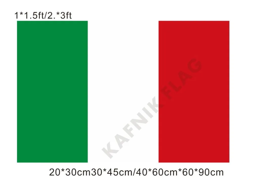 Бесплатная доставка 20*30 см/30*45 см/40*60 см/60*90 см маленькие флаги Италия Национальный