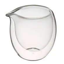 Элегантная 200 мл прозрачная термостойкая стеклянная чашка ручной работы с двойными стенками для китайского чая кунг-фу, чашка для кофе, молока, чая, вина, кружка, подарки