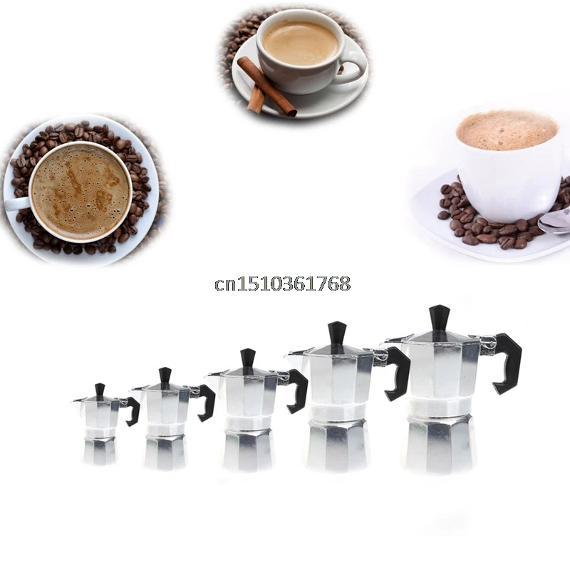 

1 Cup 50ml Latte Mocha Coffee Maker Tool Pot Stove Top Espresso Aluminum For Coffee Lovers #Y05# #C05#