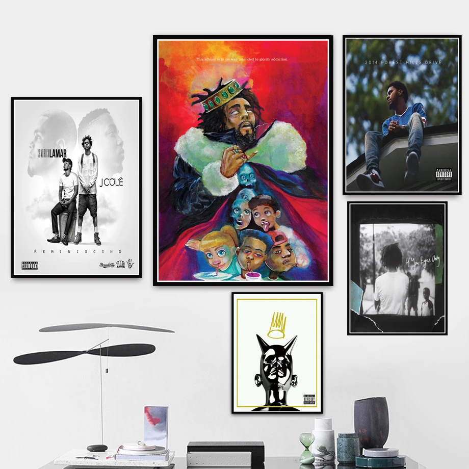 J cole K.O.D Forest Eyez Rapper Hip Hop Music альбом звезды Плакаты художественные картины на холсте