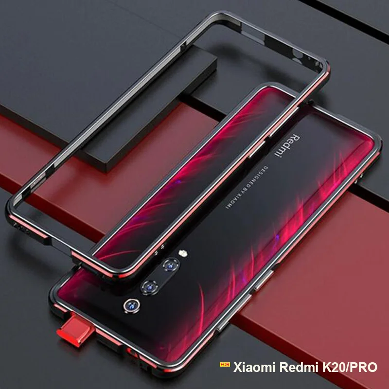 Cena Dla Xiaomi Redmi K20 Pro obudowa metalowa rama luksusowa oryginalna błyszcząca aluminiowa ochraniacz zderzaka etui na Xiaomi Redmi K30 case funda