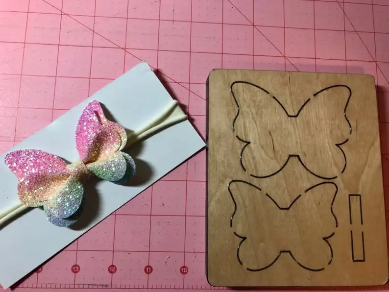 

Butterfly hair bow die new wooden mould cutting dies for scrapbooking fustelle legno muore cutting