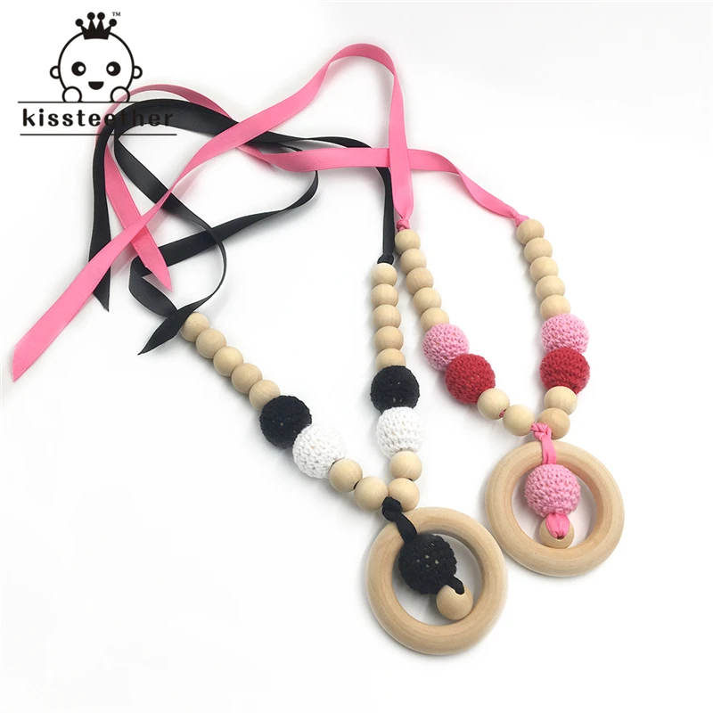 2 шт. детский Прорезыватель для зубов из натурального дерева|baby teether|baby wooden