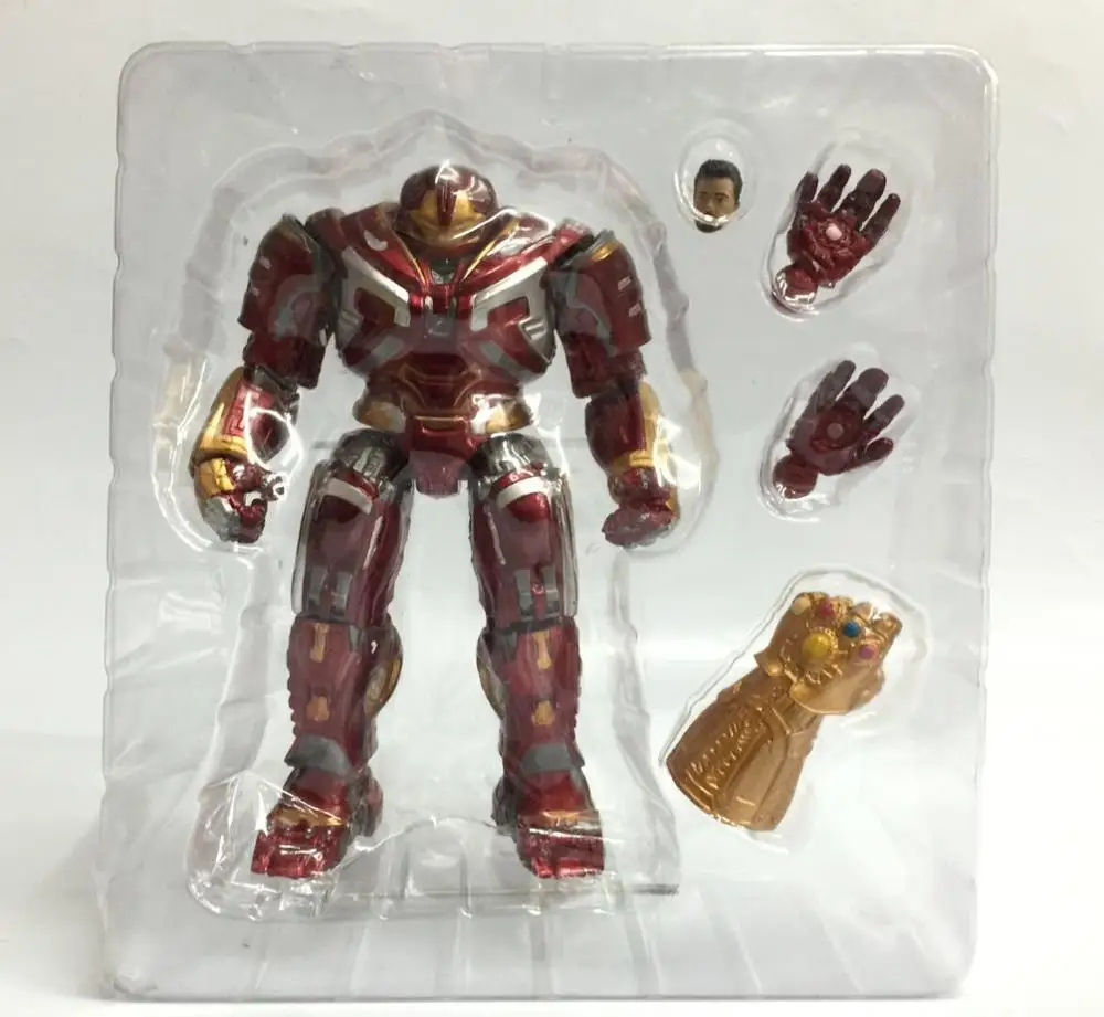 

New Hot! 18CM Marvel Avengers Endgame Hulkbuster with LED Light PVC Action Figure Collectible Model Kids Toy
