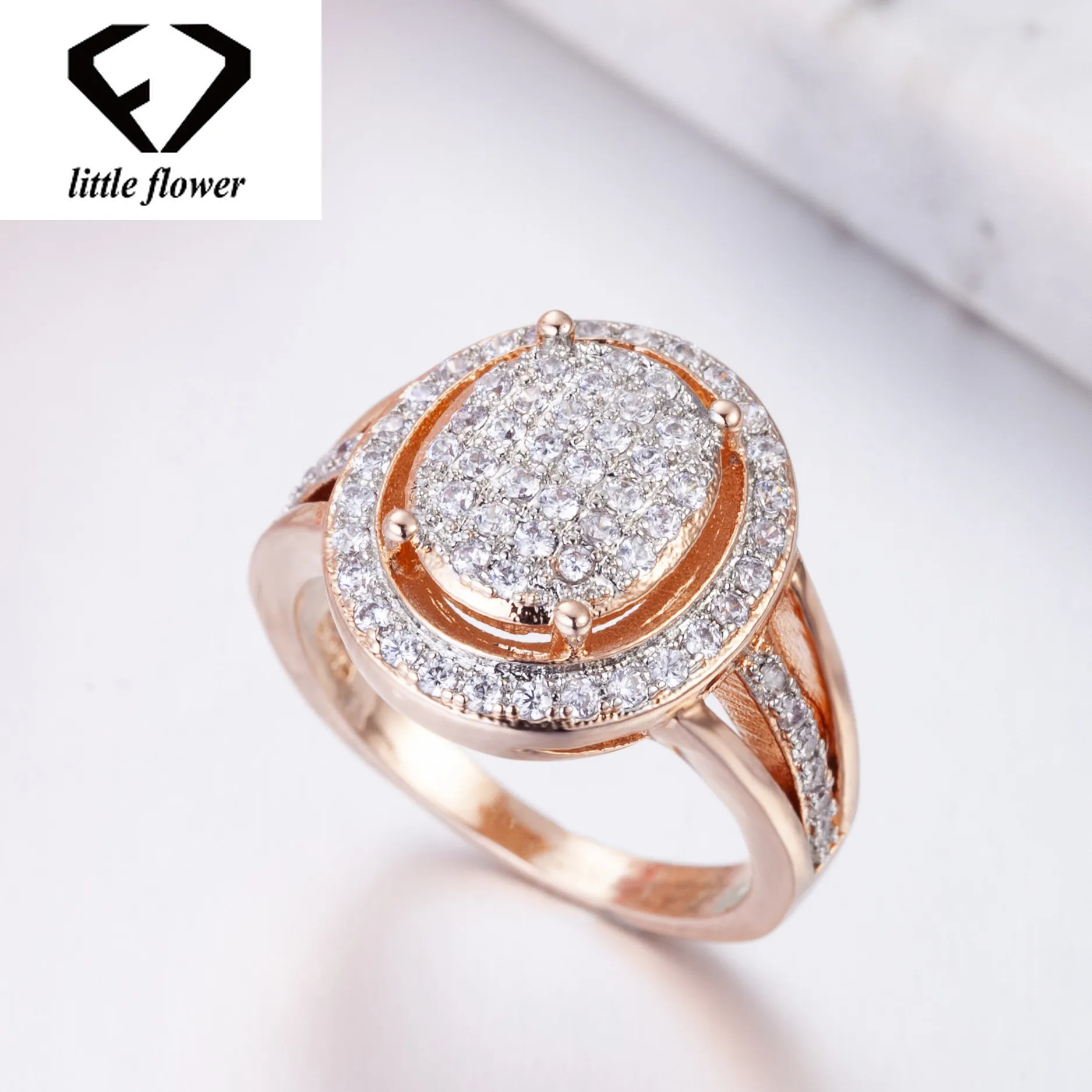 Новое кольцо из розового золота 14 к с бриллиантом Anillos De Bague Etoile Bizuteria для женщин драгоценный камень Ювелирное Украшение с бриллиантом Кольца 6 7 8 9 10
