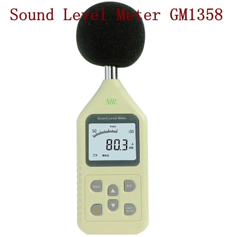 30-130дб ЖК-дисплей измеритель уровня звука цифровой шум дБ частота тестер в децибелах точность: 1.5дб AC/DC Выход быстрый/медленный анализатор