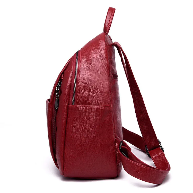 Yonder большой рюкзак женский кожаный рюкзак школьный Женский черный красный A4 китайский Рюкзак Школьная Сумка для женщин Женский рюкзак