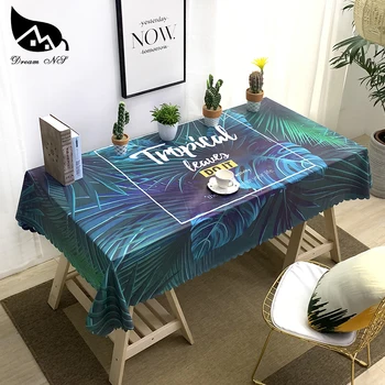 

Dream NS Twill Style Plant Table Cloth Multifunctional Rectangle Anti-dirty Table Cover Tablecloth Home Kitchen Decoration