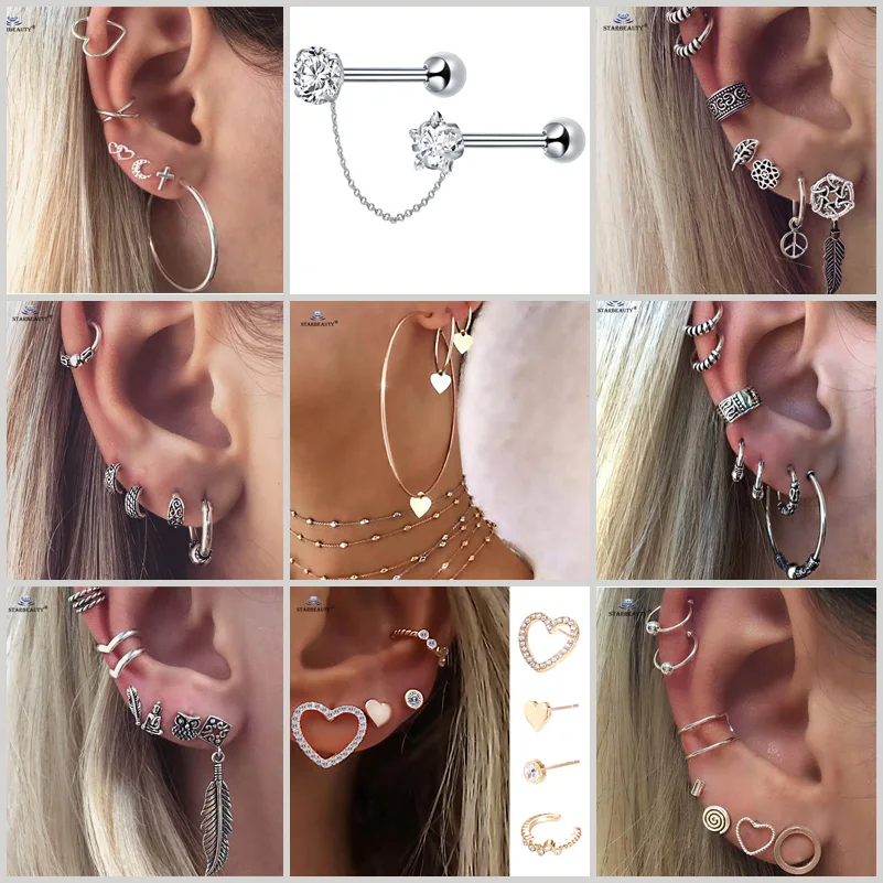 1 комплект/заказ Звездный Bijoux (украшения своими руками) лист Луна спираль