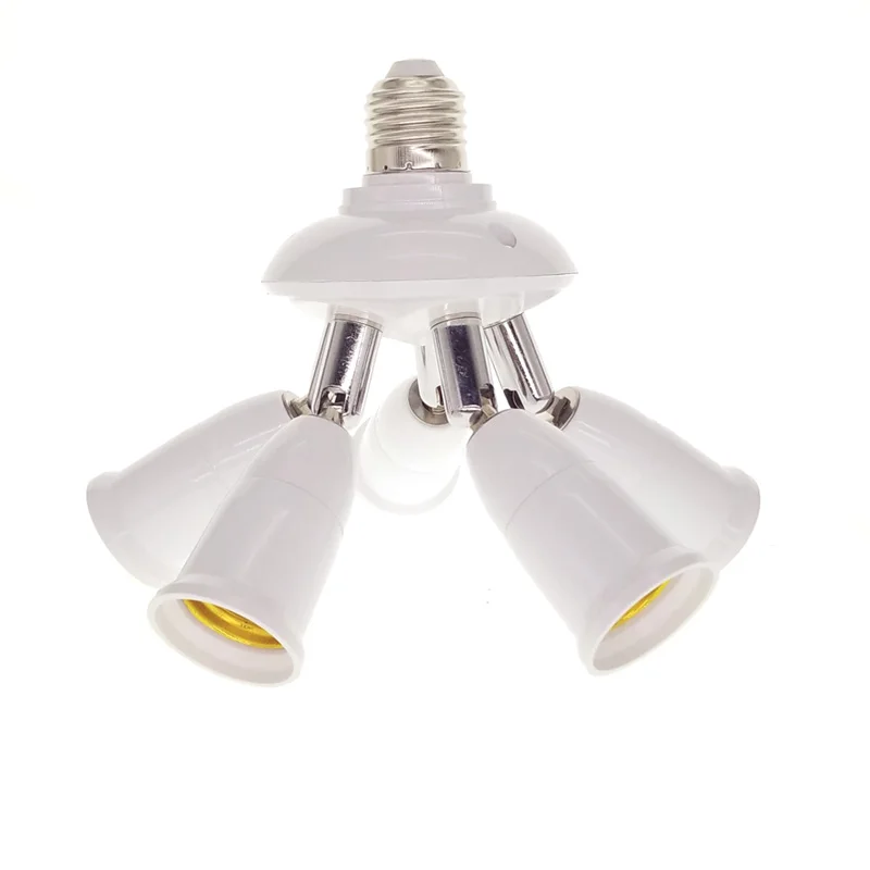 Держатель лампы E27 разъем SplitterLamp база Регулируемая База свет адаптер держатель