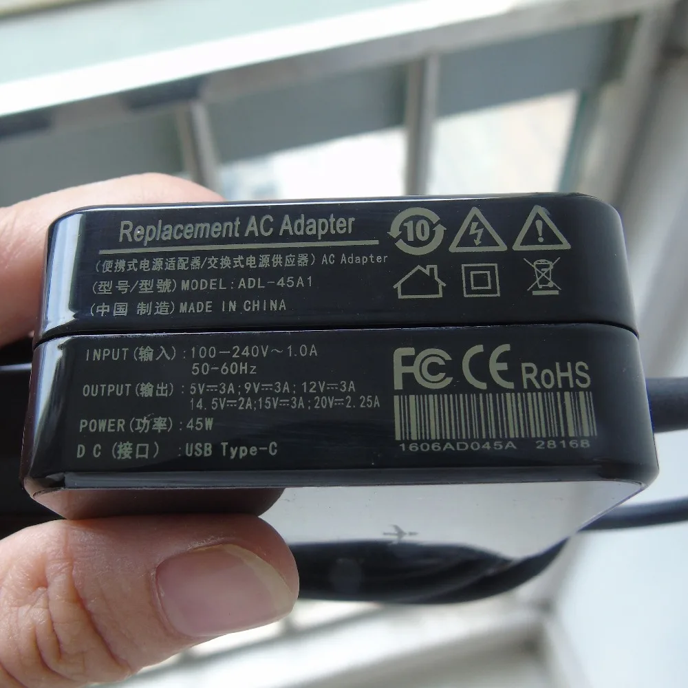 Для Xiaomi lenovo samsung 45 W быстрое зарядное устройство USB/type c (5V3A/9V3A/14.5V2A/15V3A/20V2. 25A) смарт