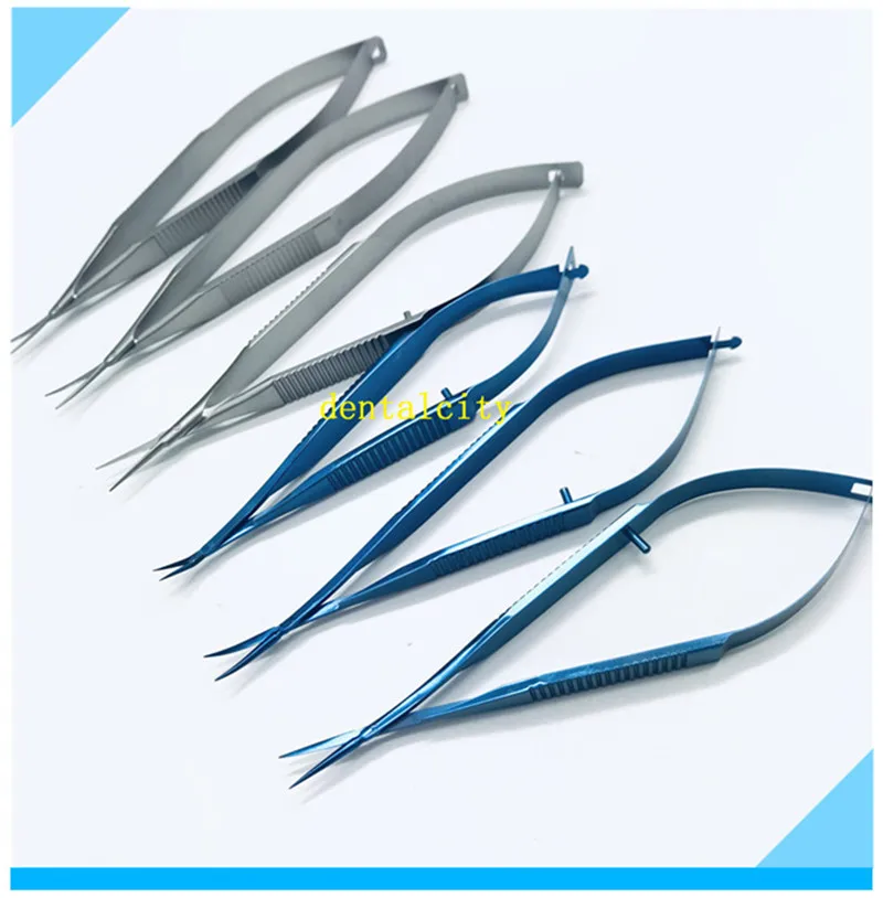 

Titanium alloy/Stainless Steel Ophthalmic microsurgery 12.5cm Capsule membrane scissors Micro scissors
