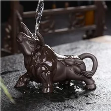 Элегантный чистый ручной фиолетовый глиняный Лапсанг Сушонг бычий Чай домашних животных Специальная цена кунгфу чай украшения T397