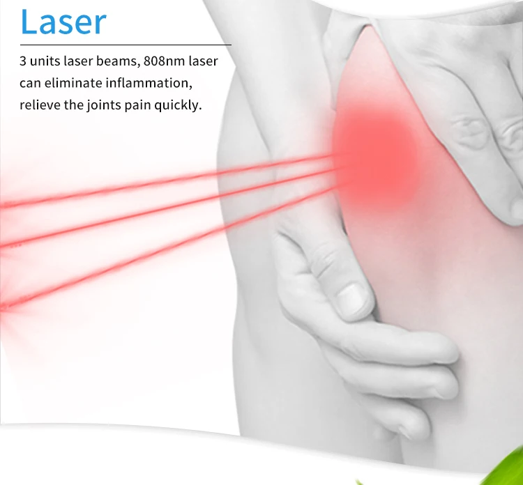 Домашнее средство от боли при артрите колена красная световая терапия + 808нм низкоуровневая лазерная терапия