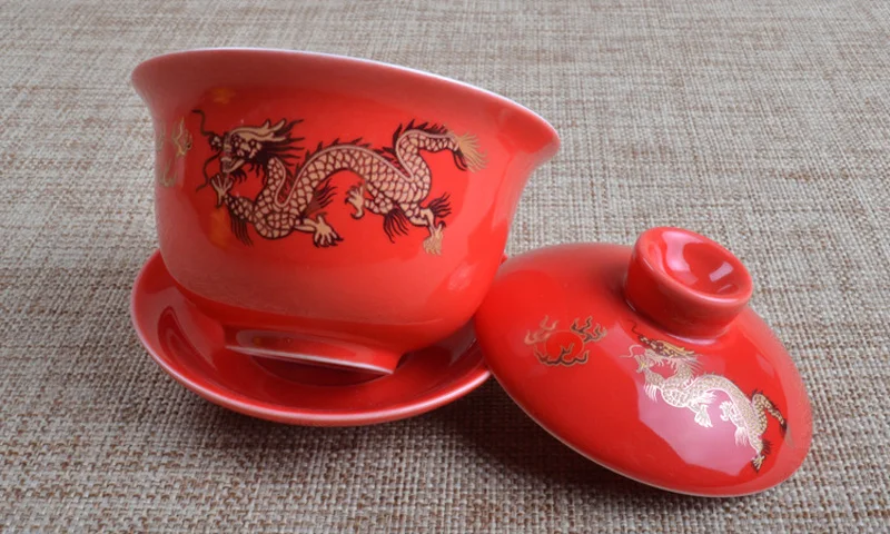 150 мл костяного фарфора кунг-фу чайный сервиз Gaiwan, чайная чашка Tureen фарфоровый чайный сервиз керамический чайный поднос Parlour чайная посуда Gai Wan чай тигуанинь