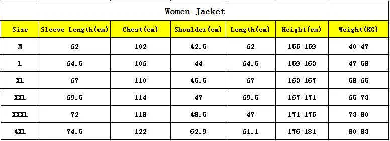 women size