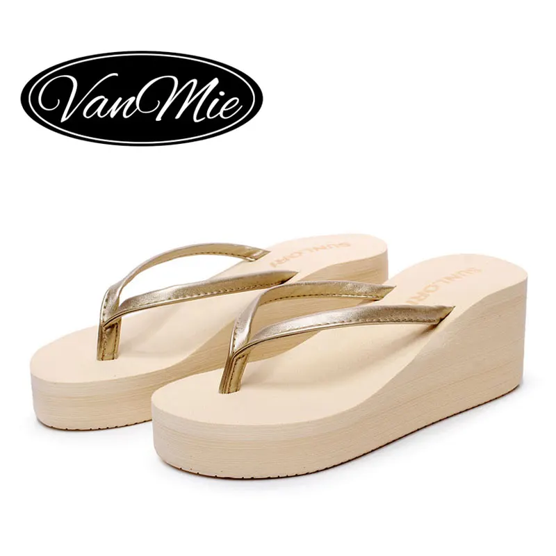 2017 Flip Flop Playa de Las Mujeres Flip Flop Plataforma para Las Mujeres  Zapatos de Mujer de Moda de Verano Casual de Las Señoras Zapatos de Las  Cuñas|platform flip flops|platform womenplatform flip