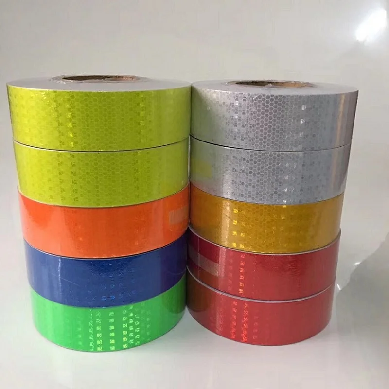 High Visibility 5CM*5M PVC Self adhesive Reflective Tape For Road