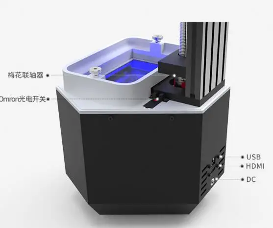 Новый ЖК изготавливаемый 3D принтер высокая точность SLA DLP фоточувствительная