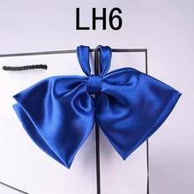 Лидер продаж формальное коммерческий галстук бабочка галстук с модной бабочкой однотонные синие брак Галстуки для Для женщин Формальные Бизнес