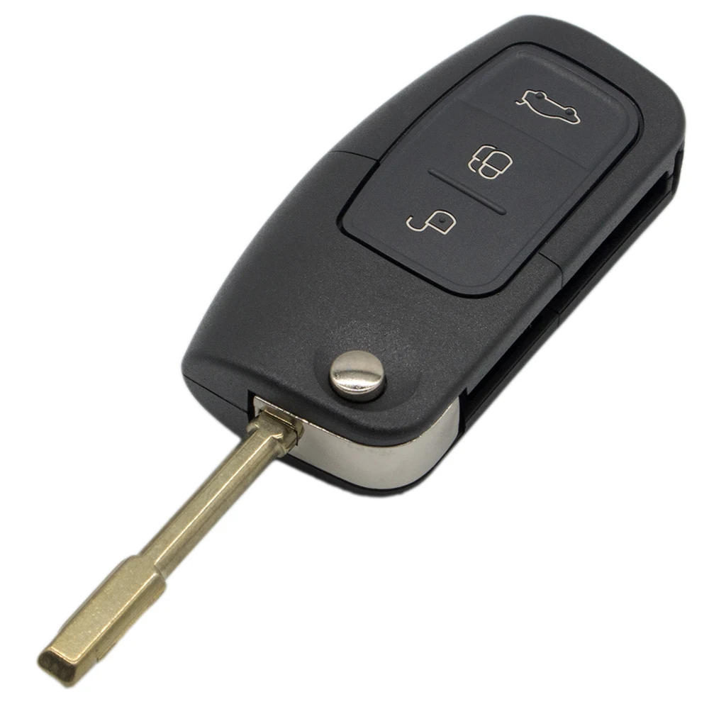 WhatsKey 3 кнопки складной ключ откидная оболочка ключа дистанционного управления Fob чехол для Ford Focus 2 Mondeo Fiesta C Max Ka Galaxy Kuga Escape Mondeo