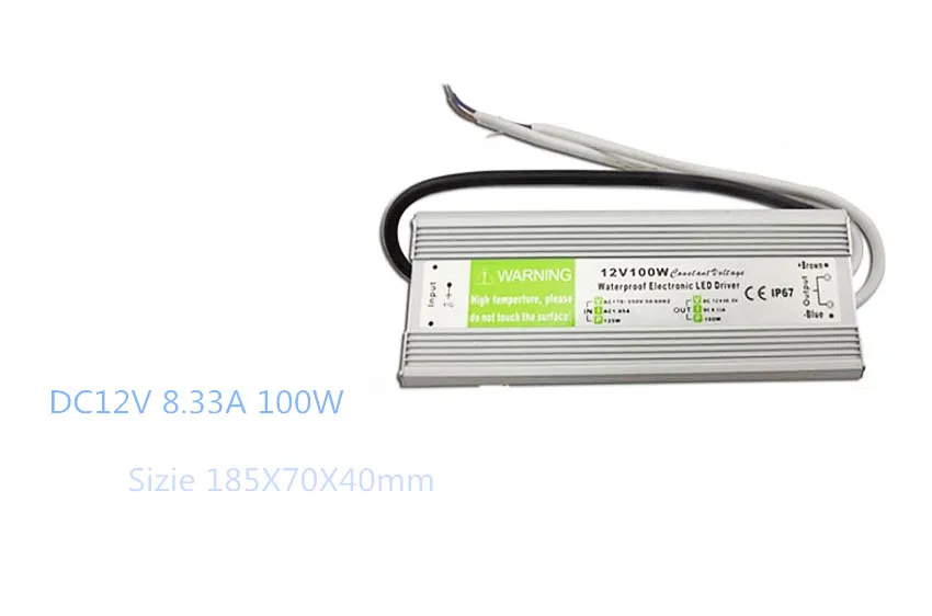 IP67 Водонепроницаемый Светодиодный драйвер DC12V трансформаторы для наружного освещения источник питания 10 Вт 20 Вт 30 Вт 45 Вт 60 Вт 100 Вт 120 Вт 150 Вт
