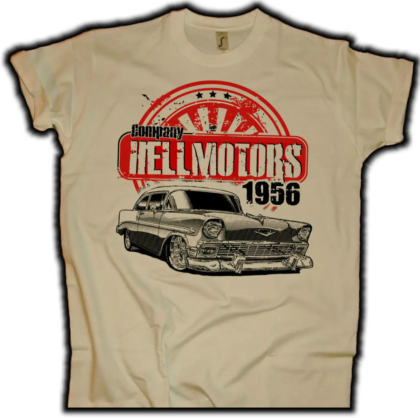 Модная мужская футболка Chevy 56 Sand US Muscle Car Herren футболка V8 Hot Rod Drag racing летняя школьная футболка