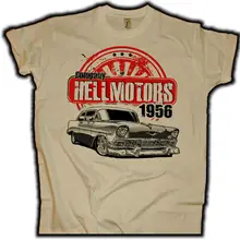 Модная мужская футболка Chevy 56 Sand US Muscle Car Herren футболка V8 Hot Rod Drag racing летняя школьная футболка