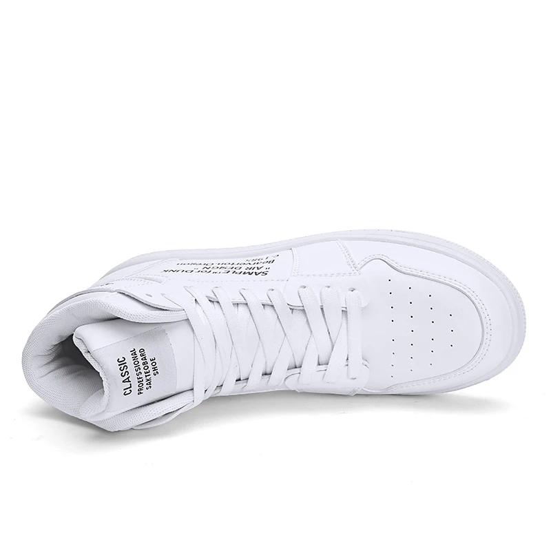 TULUO جديد الرجال التزلج أحذية عالية أعلى تنفس سلة رياضية الرجل الأبيض عدم الانزلاق أحذية رياضية تزلج كبيرة حجم 39-48