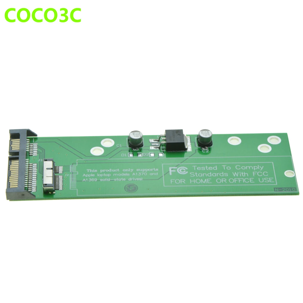 Для Macbook Air 2010 2011 A1369 A1370 SSD 2," SATA 6 Гб Адаптер 12+ 6pin SSD HDD на 22Pin SATA 3,0 карты