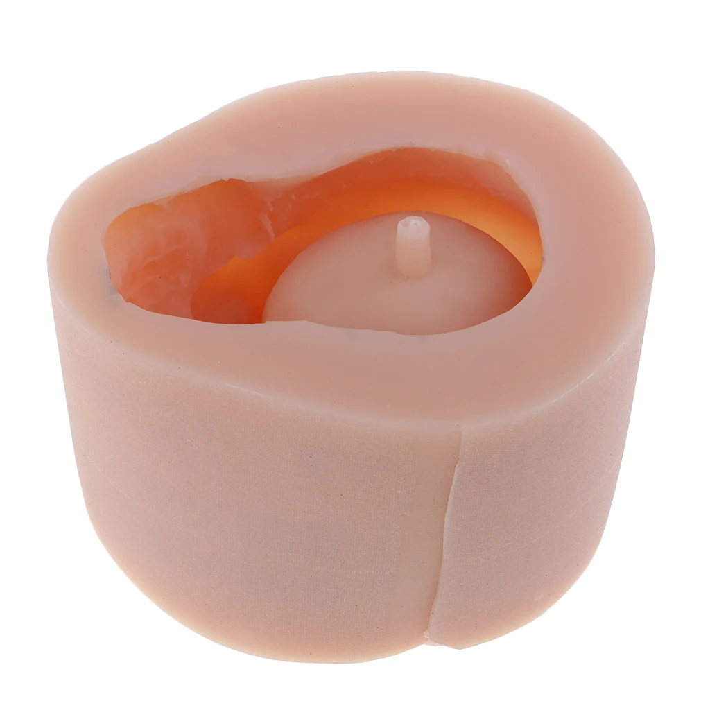 Silicone Halloween Skull Shaped Concrete Plaster Gypsum Flower Pot Mold Plant Holder DIY Soap Candle Making Mould