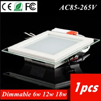 

1pcs Dimmable led panel light LED Ceiling Recessed Light AC85-265V LED Downlight SMD 5730 6W12W 18W Warm/Cool Indoor lighting