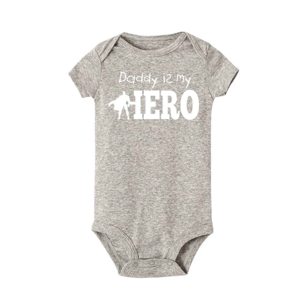 Daddy is my hero/модный Детский боди; хлопковые пижамы для малышей; vetement enfant fille; боди для новорожденных девочек; bebe