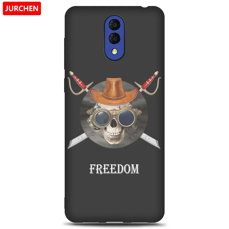 JURCHEN Case For Alcatel 3L Case Soft Tpu Silicone Back Cover For Alcatel 3L 3 L Case Cover Funda Printing Bag Cartoon - Цвет: 31