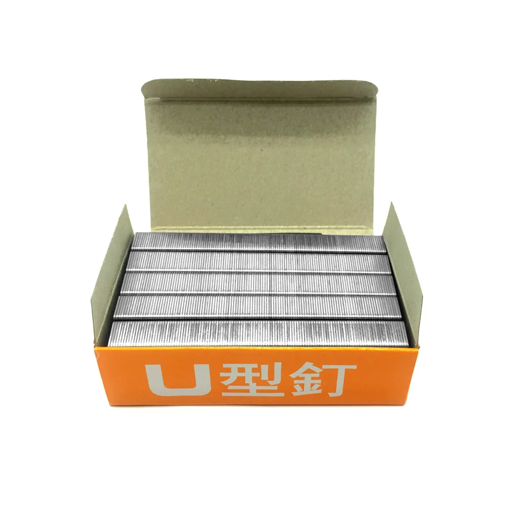 Heavy Duty Staples 1008F U Nails 2400Pcs/box Gun Furniture For Staple Woodworking household use profession Manual Pincers Heavy Duty Staples 1008F U Nails 2400Pcs/box Gun Furniture For Staple Woodworking household use profession Manual Pincers