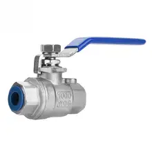 Небольшой Соленоидный клапан 304 из нержавеющей стали Двухсекционный шаровой клапан без штока шаровой клапан 14 NPT 1000WOG электромагнитный клапан valvula