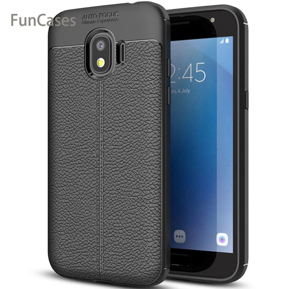Для samsung Galaxy J2 Pro 2018 чехол силиконовый ударопрочный Роскошный кожаный с рисунком
