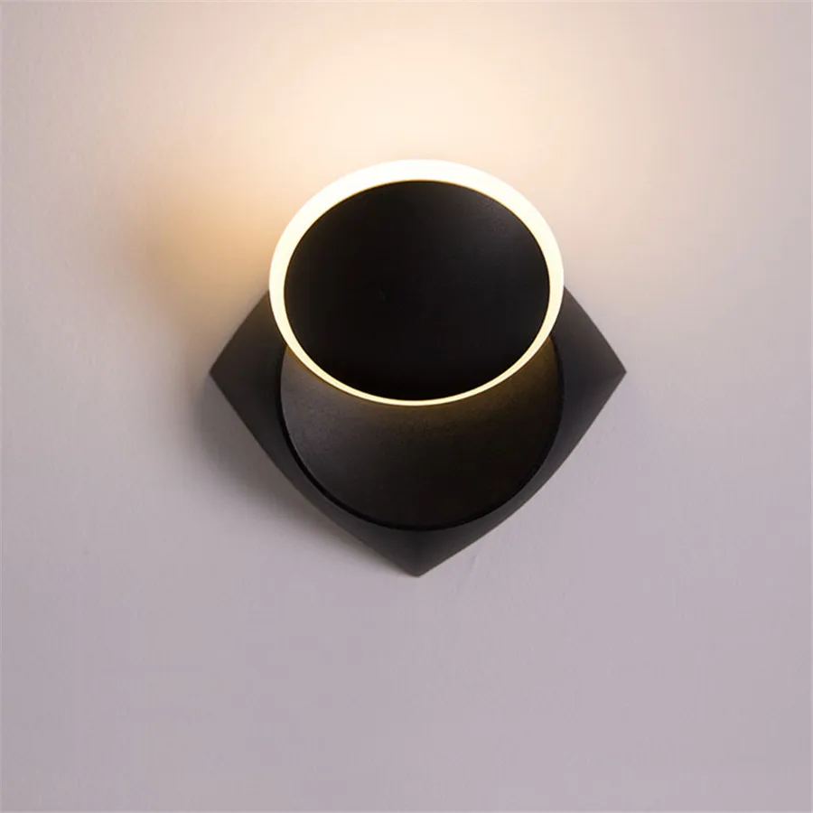 

Thrisdar Adjustable LED Wall Lamps 360 Degree Rotation Round Bedroom Bedside Corridor Aisle Nordic Wall Light Fixtures