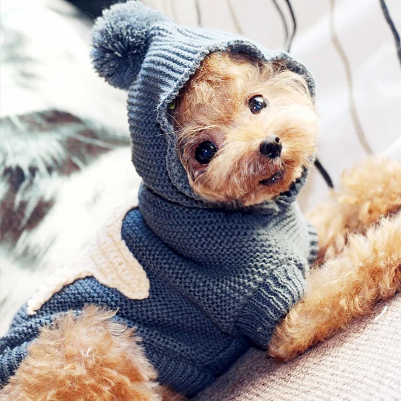 Зимняя одежда для собак, милые Свитера для собак, одежда для кошек, свитер с морской звездой, французский свитер для бульдога чихуахуа, одежда hondenkleding 25