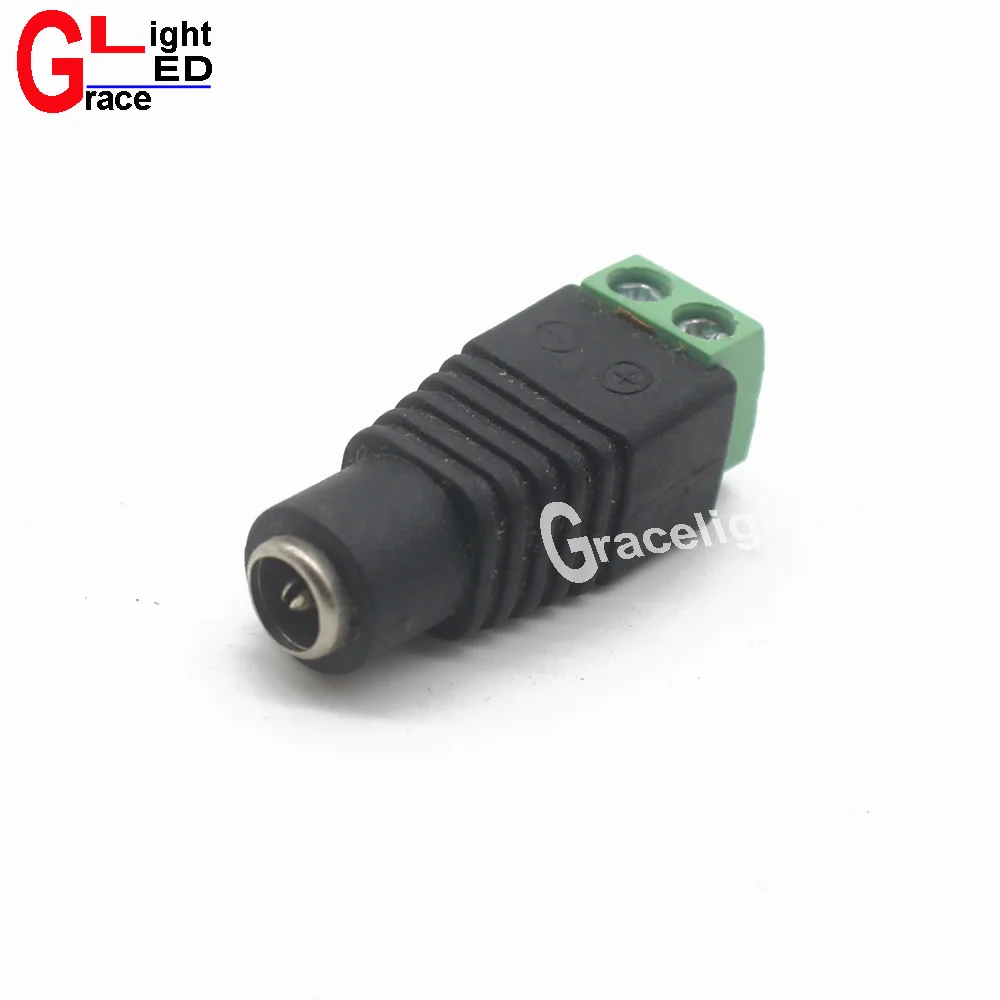 200pcs/lot Female DC Power Adapter 2.1mm Jack to Screw Terminal Block DC Barrel Jack Adapter Female-in Connectors from Lights & Lighting on Aliexpress.com ...