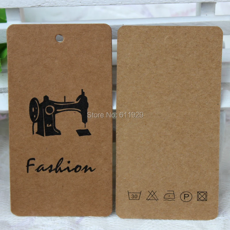 

customized clothing 350 gsm kraft paper hang tag/garment printed paper labels/swing tags/cardboard paper tags/bag tags