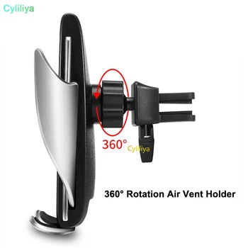 

Automatic Magic Car Charger Wireless Charger 10W Quick Charge Mount for iPhone XS XR Samsung S9 Note8 360 Degree Rotation Holder