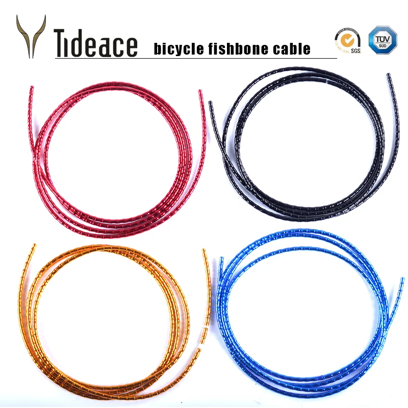 Tideace Road Or MTB Bicycle Shift Brake Cable Housing Bicycle Derailleur Tubing Fishbone Aluminum Housing Bike Cables Set