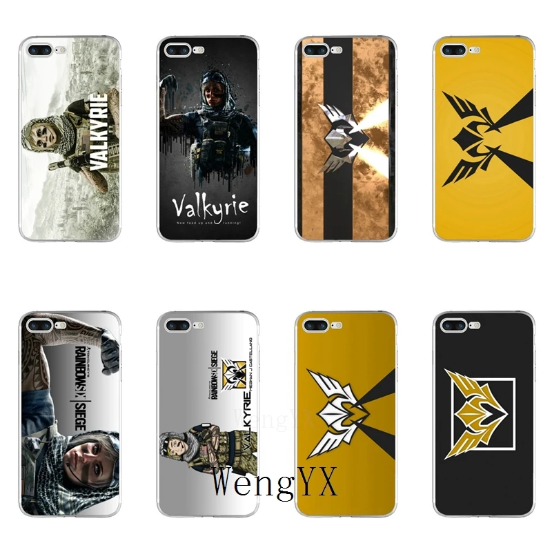 

game Rainbow Six siege Valkyrie logo Slim silicone Soft phone case For Huawei P7 P8 P9 P10 P20 pro Lite plus P Smart Mini 2017
