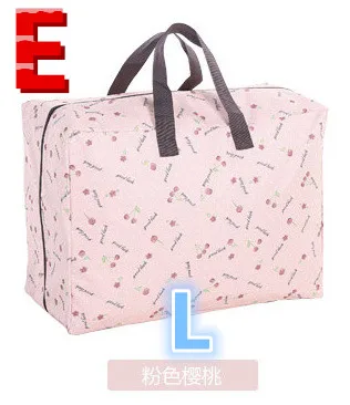 Новое поступление, портативные мужские и женские дорожные сумки в горошек с цветочным узором, большие водонепроницаемые сумки, органайзер, сумка для путешествий - Цвет: E  Large