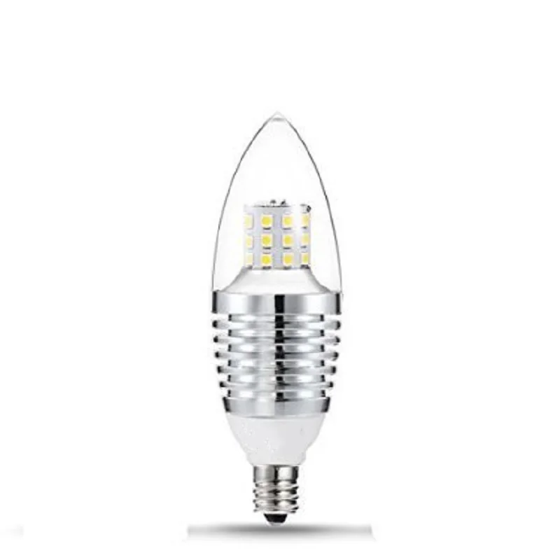AKDSteel LED E12 лампа канделябры 7 Вт теплая белая светодиодная свеча Bulb110V Светодиодная