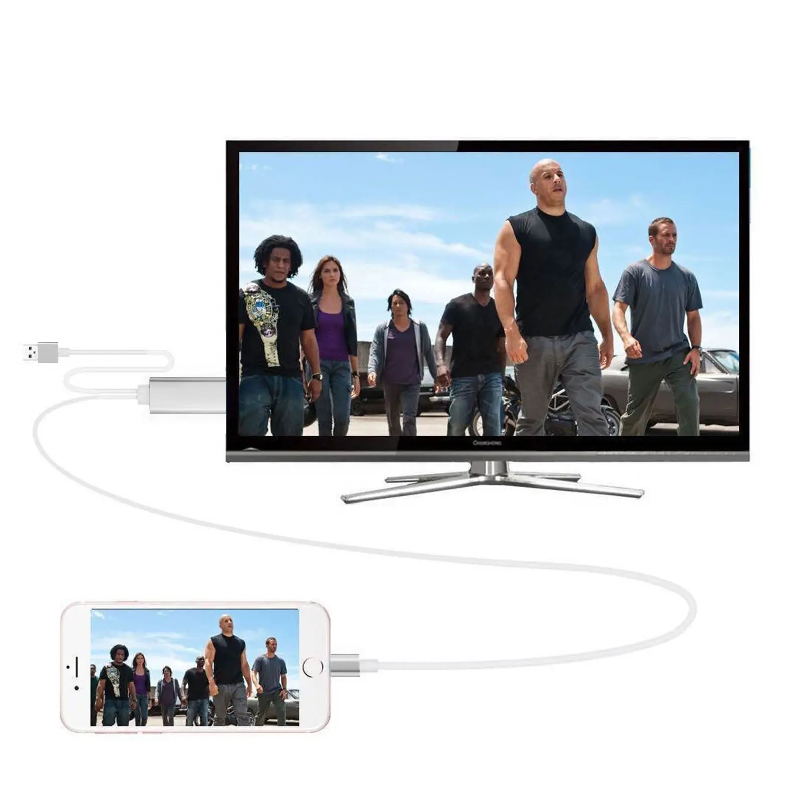 Кабель HDMI для Lightning/HDMI HDTV TV AV адаптер usb кабель 1080P iPad Air /iPad mini 2 3 4 iPhone X 8 7 6S Plus