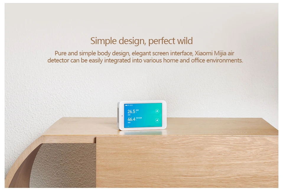 Xiaomi Mijia Air Detector высокоточный сенсорный экран 3,97 дюйма USB интерфейс удаленный мониторинг PM2.5 CO2a датчик влажности