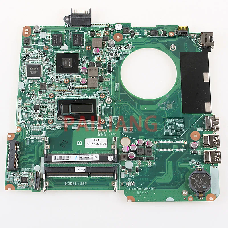 Laptop motherboard for HP 15-N 15-N305TX DA0U83MB6E0 725611-001 732088-501 732088-001 with I5-4200U full tesed