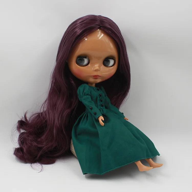 ICY Nude Blyth кукла серия No.280BL135 фиолетовые волосы без челки 1/6 BJD
